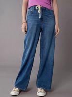 Jeans Ae Dreamy Drapey Wide Leg Stretch Cintura Súper Alta