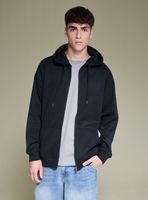 Polerón Capucha Zipper Unicolor