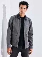 Chaqueta Casual Denim Bolsillos Frontales