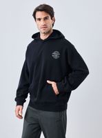 Polerón Oversize Con Capucha Y Lavado