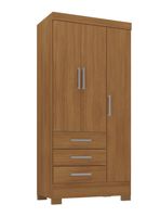 Clóset 3 Puertas 3 Cajones Canela