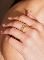 Anillo Ajustable Caracolas Tiare S Colaboración María Pombo