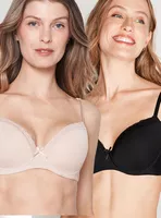 Pack 2 Sostén Copa B con Push Up Encaje 820