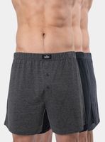 Pack 3 Boxer Holgado Algodón Botones