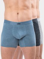 Pack 3 Bóxers Medio Algodón