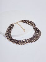 Collar Mostacillas y Correa Textil