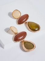 Aros Colgantes con Piedras Resina