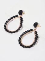 Aros en Forma de Gota con Mostacillas