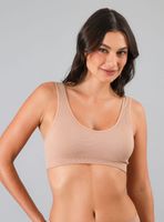 Peto Seamless Rib Lurex Nude