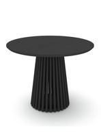 Mesa de comedor Palisade 6 Personas 90 cm Negro