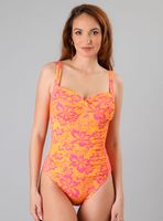 Traje de Baño Drapeado Full Print