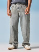 Jeans Baggy con Cortes Laterales