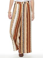 Pantalón Wide Leg Estampado Tiro Alto Pretina 53P