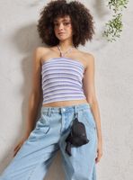 Llavero Mini Mochila con Charm Tela