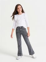 Jeans Parches Estrellas Desflecadas