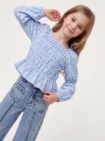 Polera Crepé Full Estampado Aplicación Elásticos