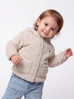 Chaqueta Sherpa Forro Estampado Floral