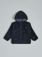 Chaqueta Sherpa Forro Estampado Rayas