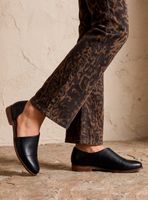 Zapato De Cuero Abierto Mujer