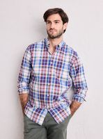 Camisa Camisa Algodón Cuadros