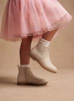 Botín con Elástico Lurex y Cierre Interior Niña