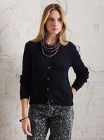 Chaleco Tejido con Cintas Tejido Rustico