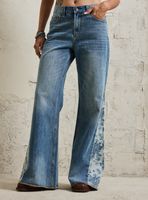 Jeans Estampado en Pieza Costado