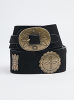 Cinturón de Gamuza con Hebillas Diseño