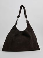 Cartera de Hombro de Gamuza