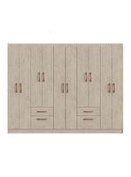 Closet Mili 10 Puertas 2 Cajones Beige