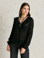 Blusa Volantes en Escote