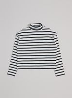 Polera Rayada Cuello Alto Niña