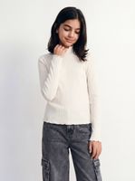 Polera Rib Color Cuello Rule