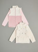 Polerón Bipack con Polera Color Block y otro Bordado