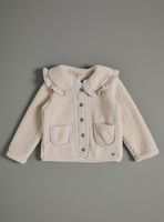 Chaqueta Corderito con Aplicación en Cotelé