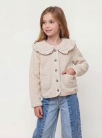 Chaqueta Corderito con Aplicación en Cotelé