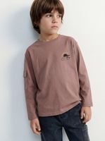 Polera Básica Estampada Espalda Algodón