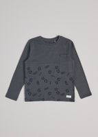 Polera Básica Color Block Estampada