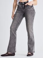Jeans Fit Flare Tiro Bajo