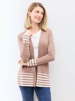 Chaleco Tipo Kimono Liviano con Detalle en Contraste