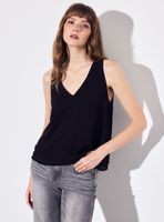 Blusa Doble Capa Gasa Cuello V