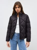 Parka Rombos Cuello Alto