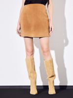 Falda Corta Cuero Pigsplit