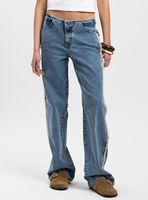 Jeans Recto Tiro Bajo Leva Celeste