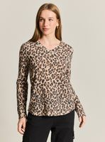 Sweater Cuello V Estampada