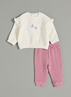 Buzo Quilt con Bordado Romántico