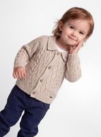 Chaleco Diseño Trenzado con Cuello