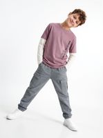 Pantalón Cargo Colores Sólidos