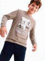 Polera Manga Larga Photoprint Algodón