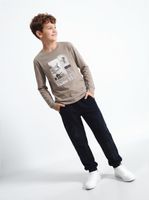 Pantalón de Buzo con Bolsillo Print en Pierna